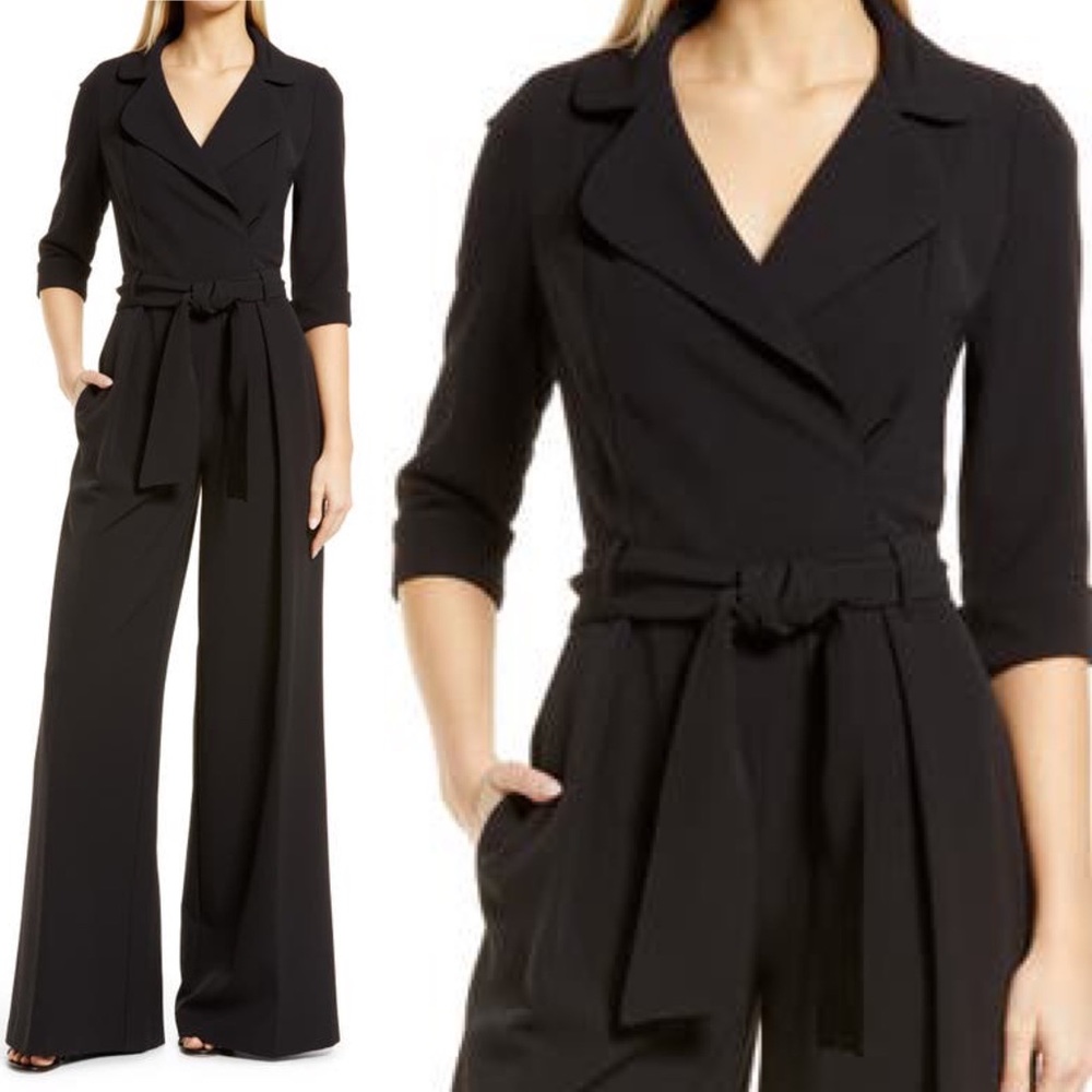 NWT LUCINDA Black Halo Jumpsuit pantsuits set size 4